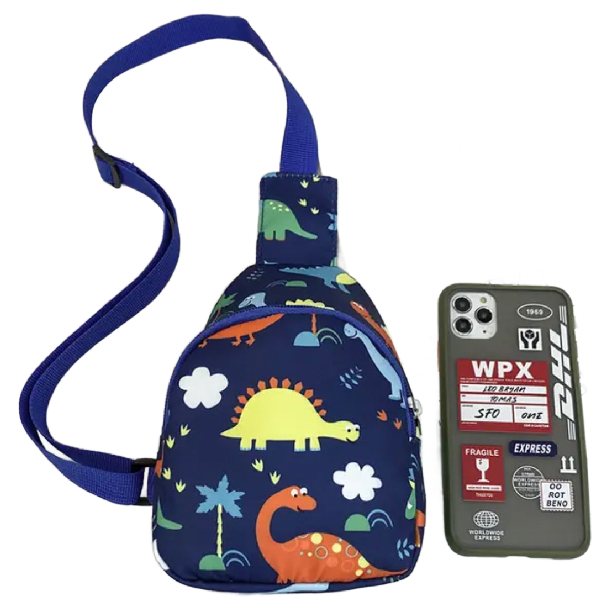 Mini Dino Backpack Crossbody Chest Bag Nylon Sport Travel Casual Unisex New