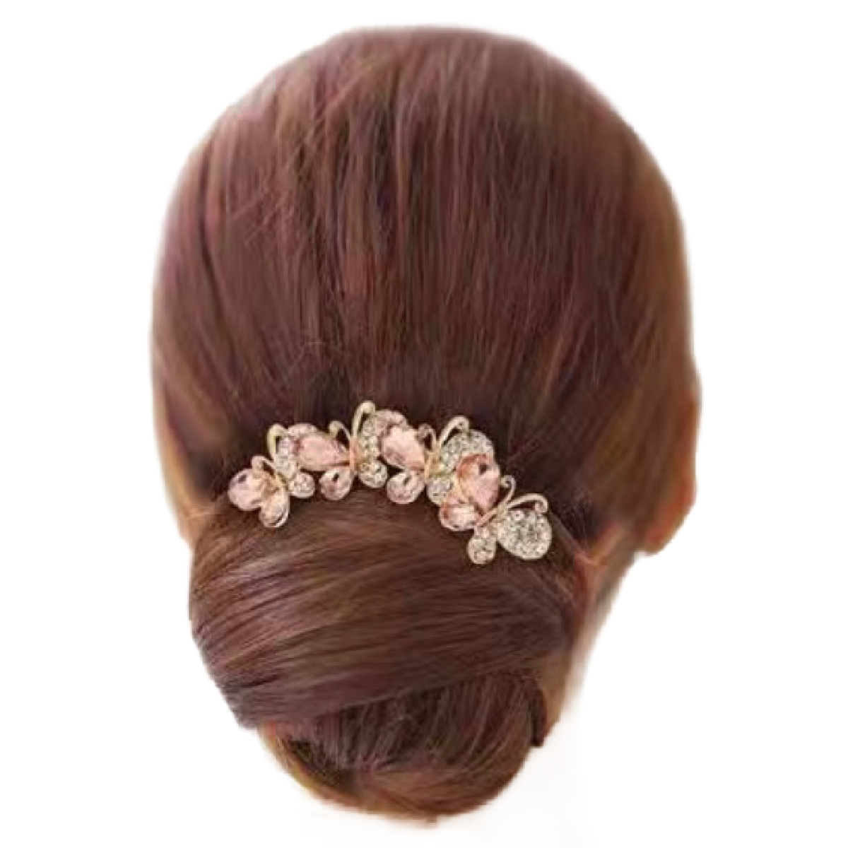 Rhinestone Butterfly Hair Large Comb Barrette Pin Luxury Hair Accessory NEW
