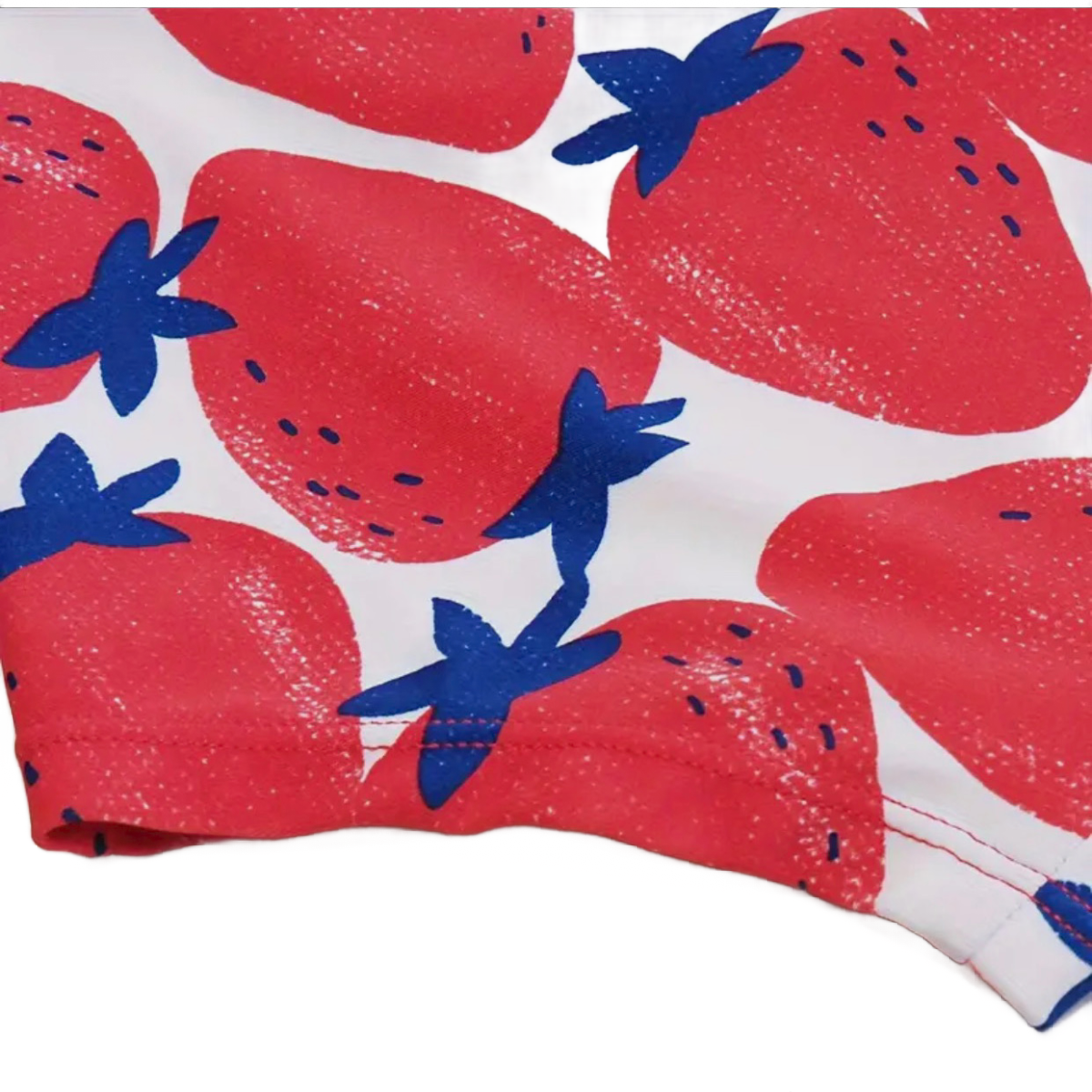 Strawberry Short Sleeve Top & Swim Trunks Swimwear 2pc Set Girls Swimsuit New