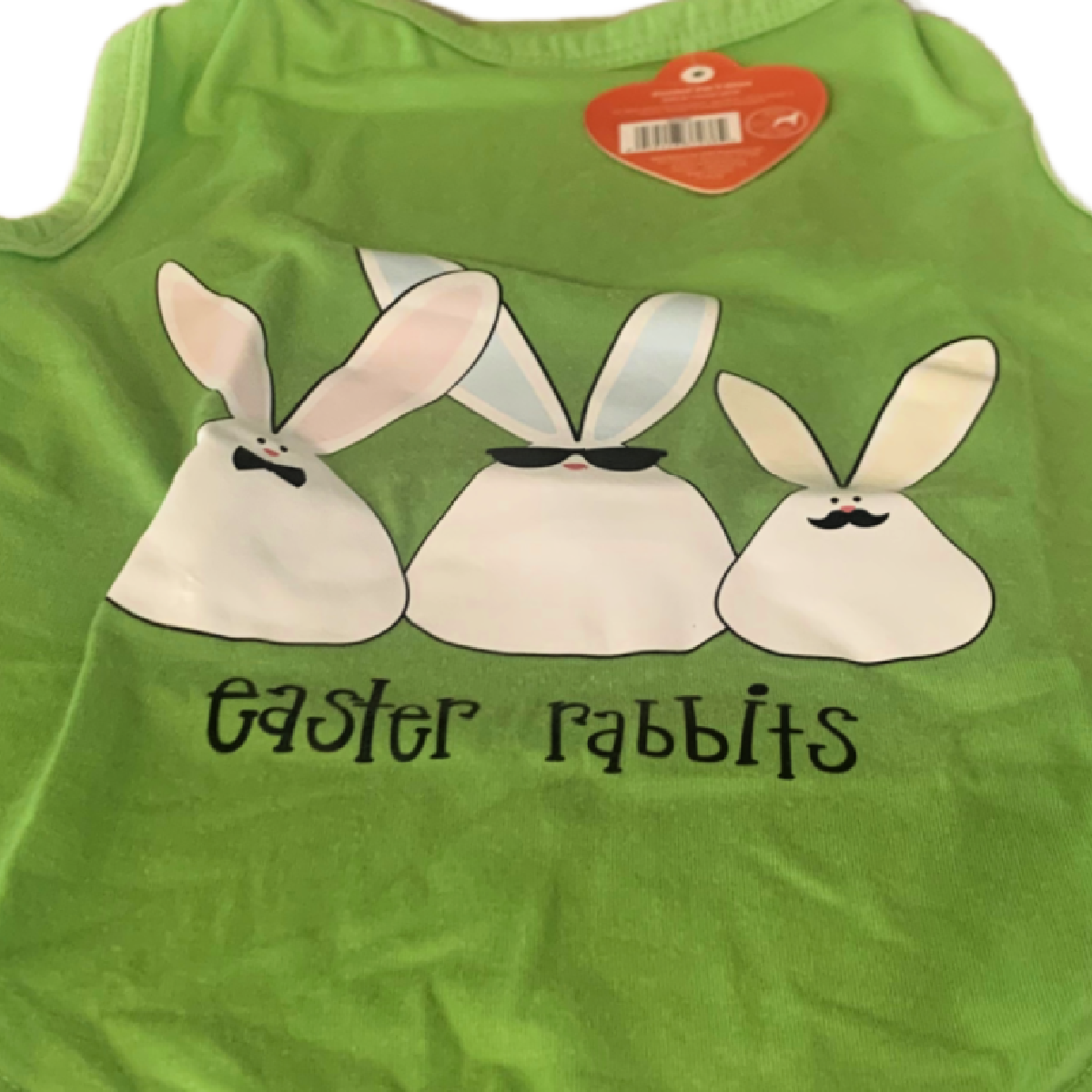 Pet Central Printed Dog Puppy Easter T-Shirts Lot of 2 Bunny Dino NEW