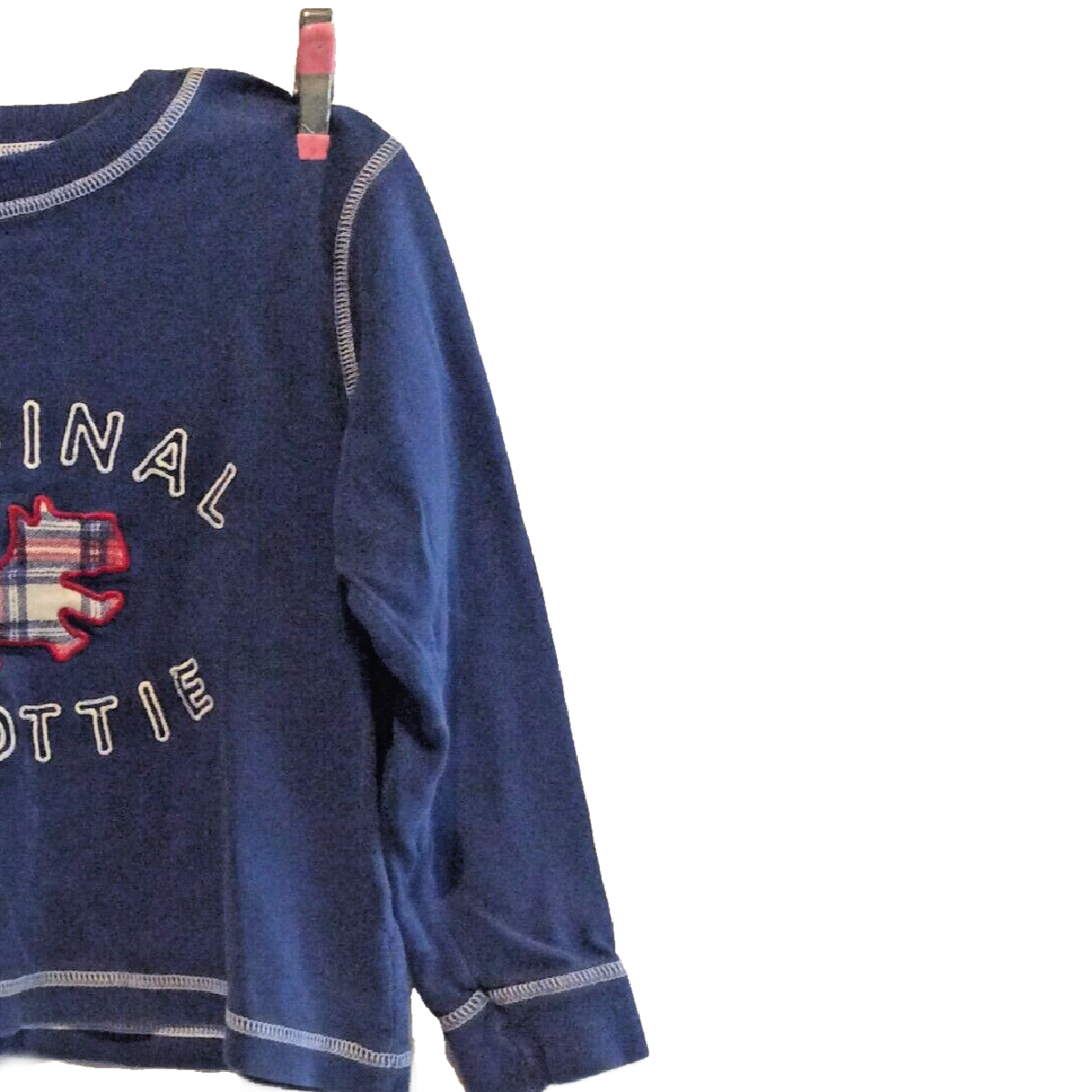 St. Michael Marks & Spencer Boys Size 4-5 PJ Shirt Original Scottie Dog Casual