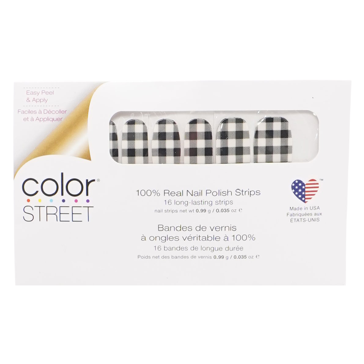 Color Street RETIRED Nail Polish Strips Mystic Marble & Plaid About You NEW