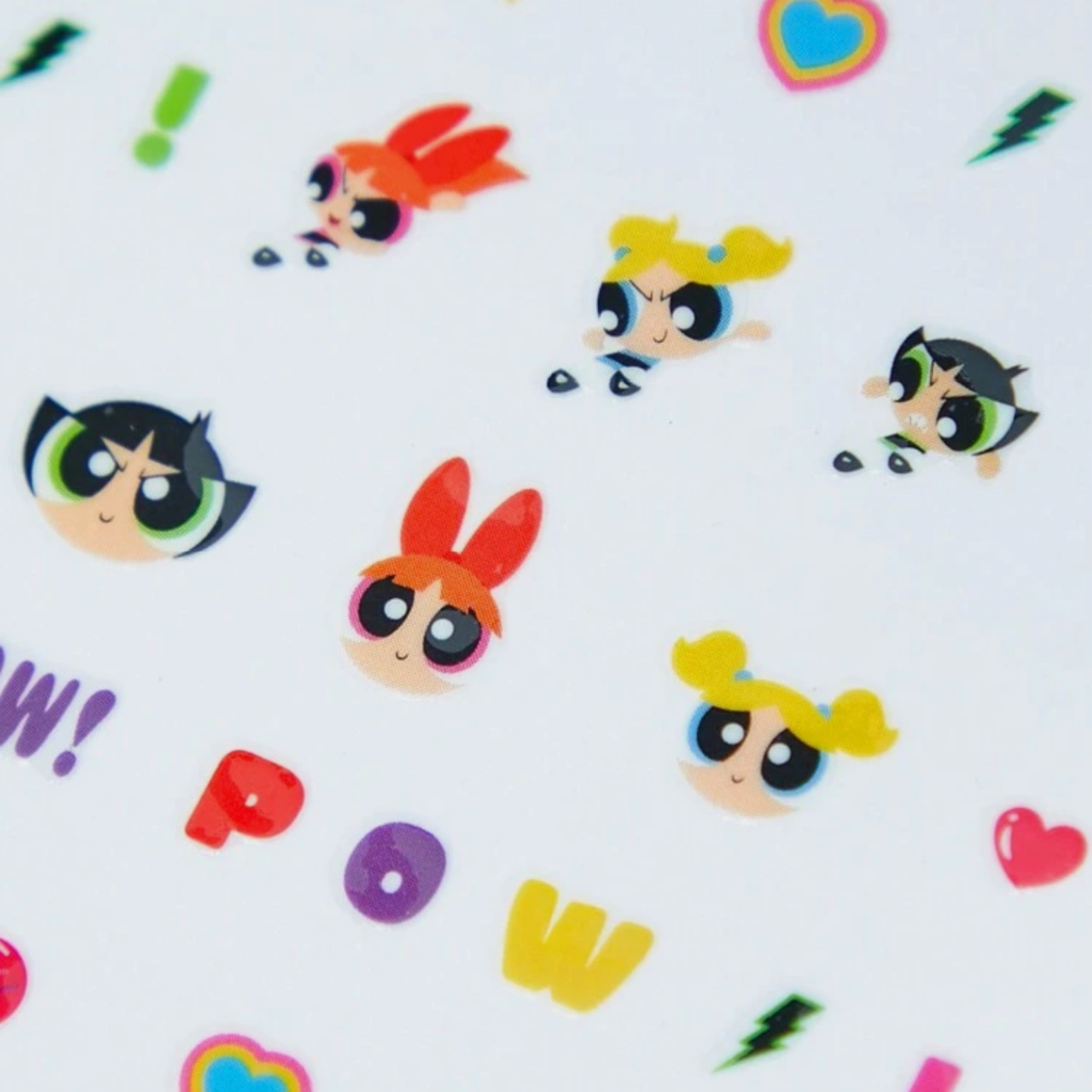 Powerpuff Girls Reusable Press-On Nails & Nail Stickers 2 New Lot Cartoon Sets