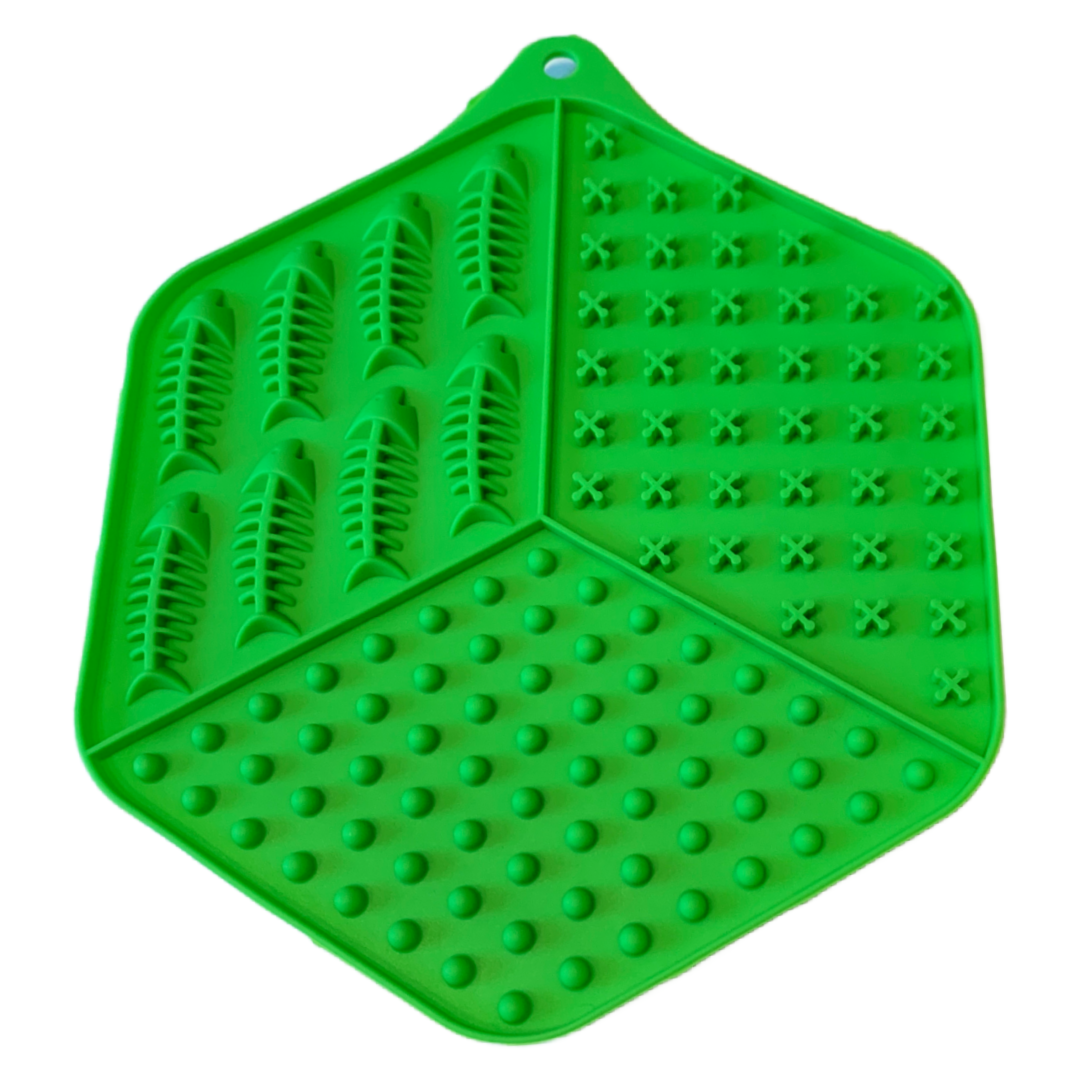 KitNip Box Kitty Cat Texture Lick Mat Mealtime Sensory New with Suction Cups