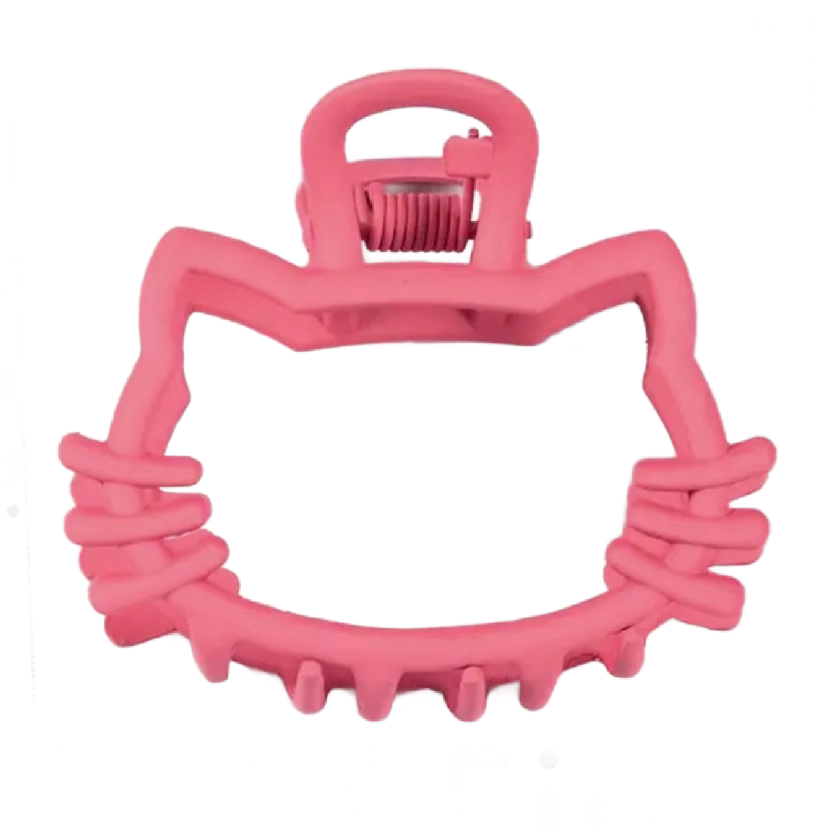 Pink Hollow Kitty Cat Hair Claw Alloy Clip New Accessory For Adult, Teens, Kids