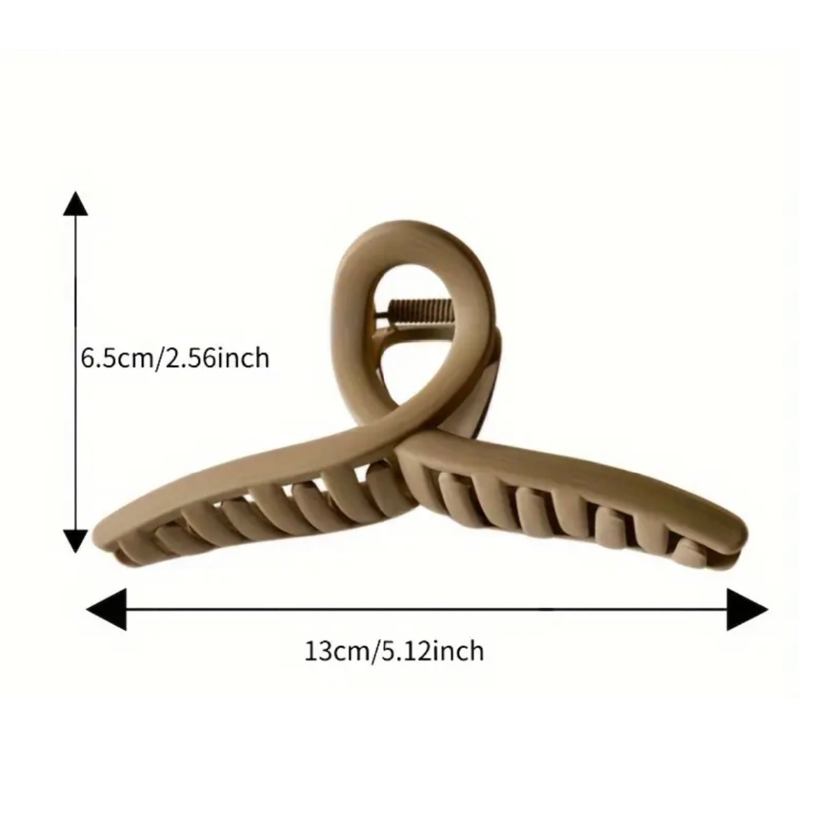 Lot of 4 Hair Claw Shark Clips Matte Coffee Brown, Beige, Black Opaque NEW