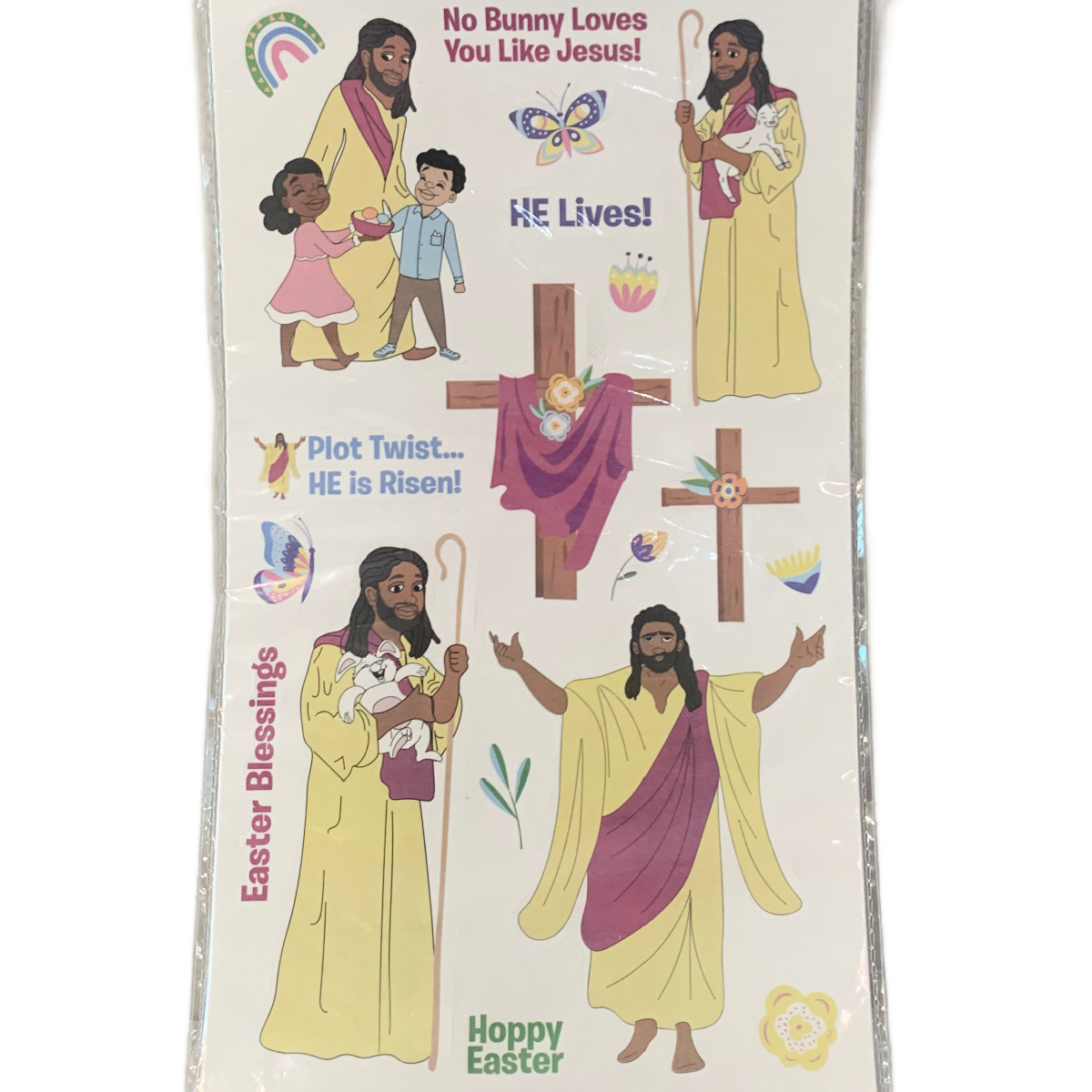 Black Paper Party Easter Jesus 750 Stickers Religious Bundle 5 Package Lot NEW