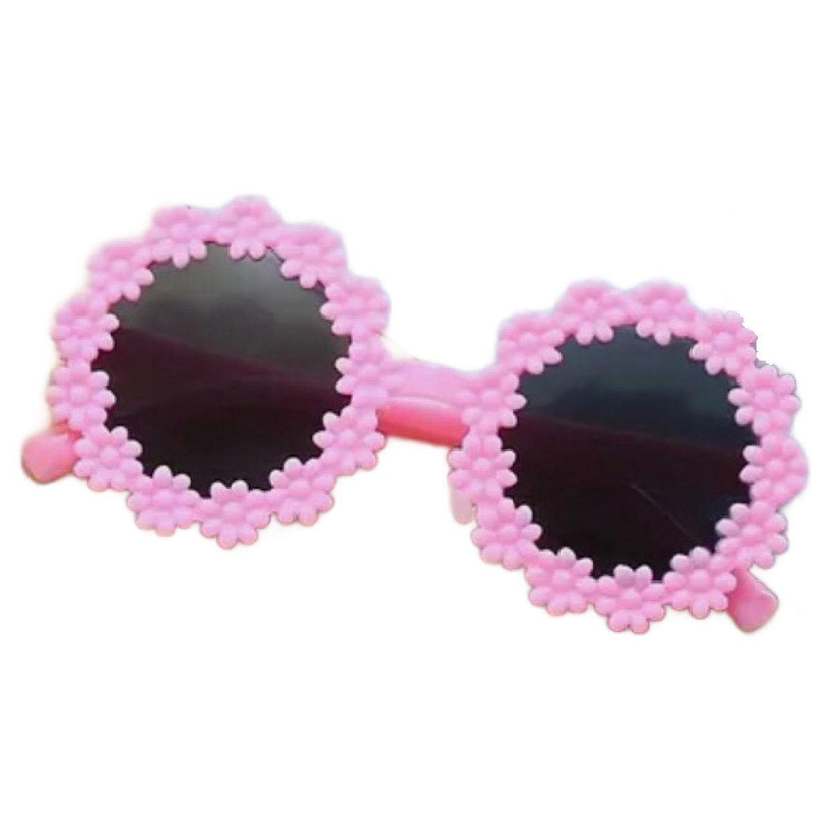Round Floral Sunglasses Trendy Cute Toddler Kid Summer Tinted Shade Glasses New