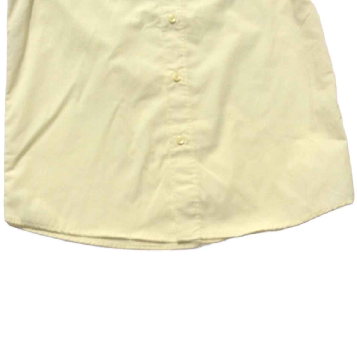 Smith American Dress Shirt Size 14 Button Up Short Sleeve Chest Pocket Yellow