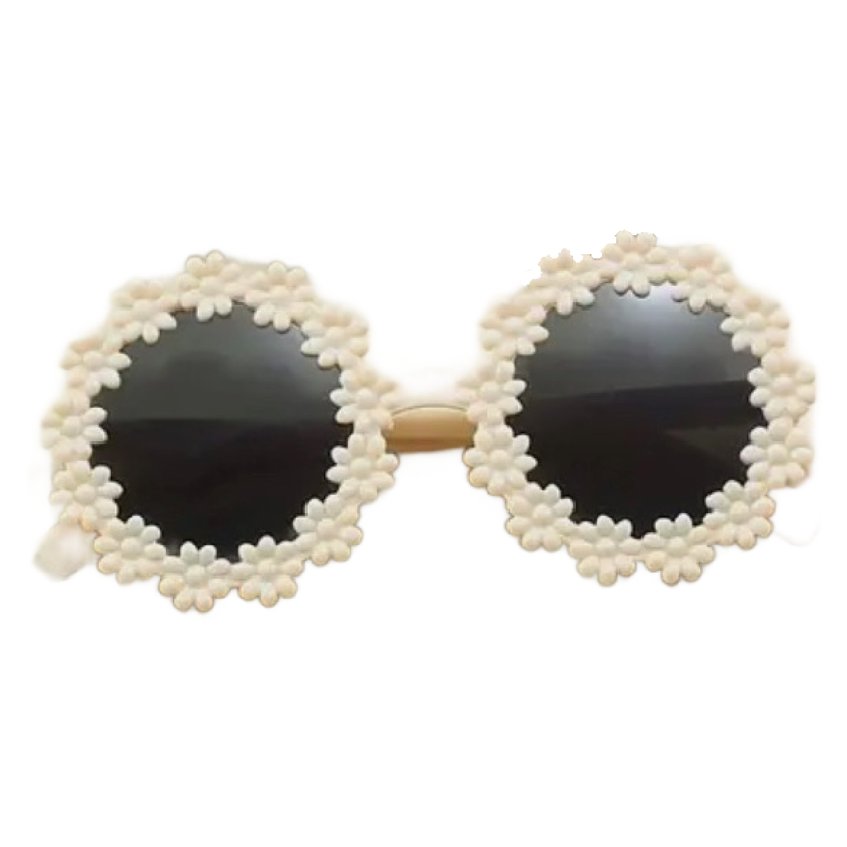 Round Floral Sunglasses Trendy Cute Toddler Kid Summer Tinted Shade Glasses New