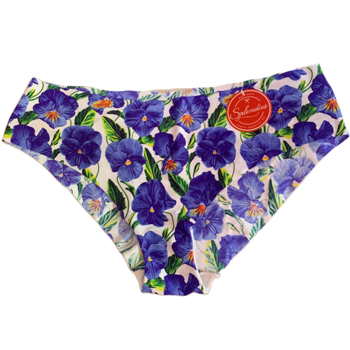 Splendies No-Show RAE BIKINI Panties Size 3X Purple Violet Flowers NWT Lot of 2