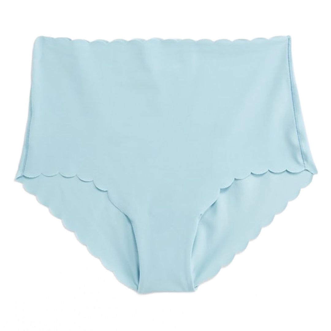 High-Waisted No-Show Brief Panties Size XS Lot of 4 Pairs Melon / Blue Underwear