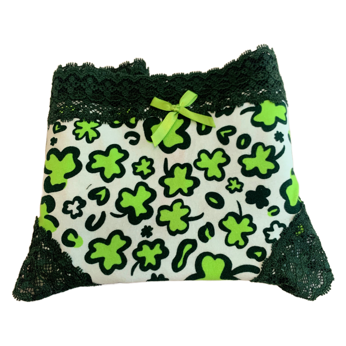Splendies Three Leaf Kelly Clover Cheeky Panties 4x Cotton Lot of 3 New Pairs