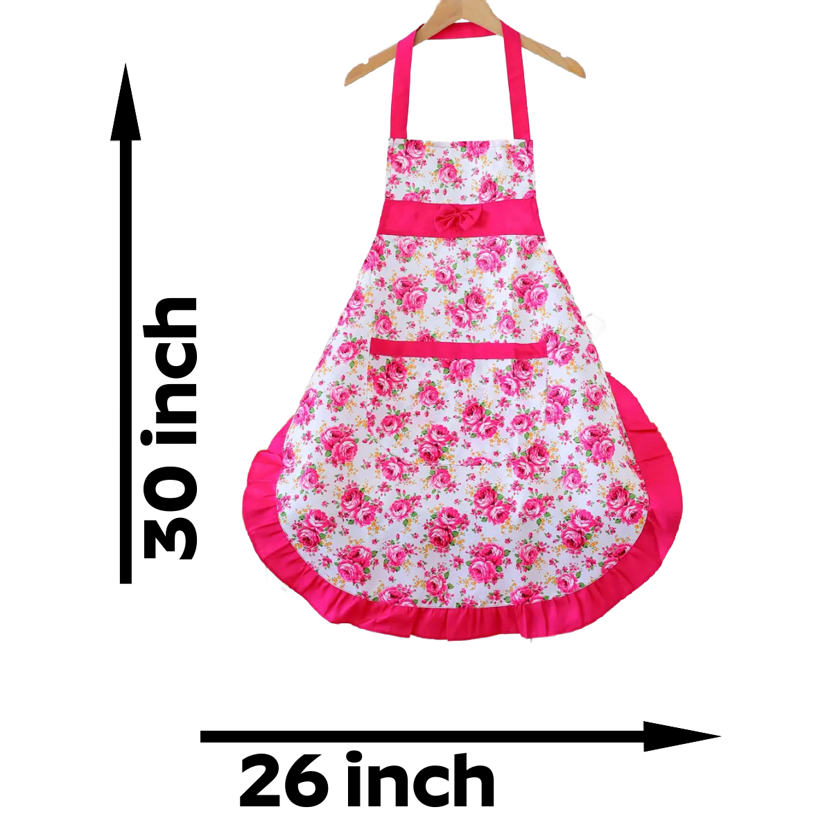 Floral Apron Kitchen Adjustable Pocket BBQ Baking Crafting Gardening NEW