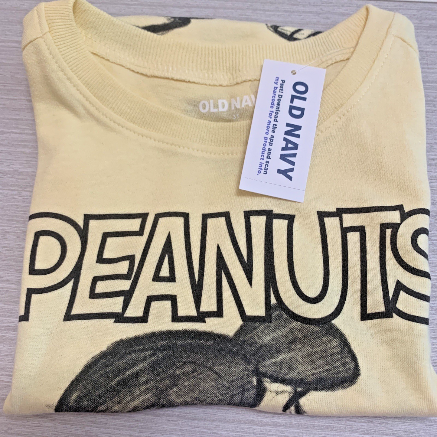 Peanuts Snoopy Charlie Brown Graphic T-Shirt Short Sleeve Toddler Unisex NWT