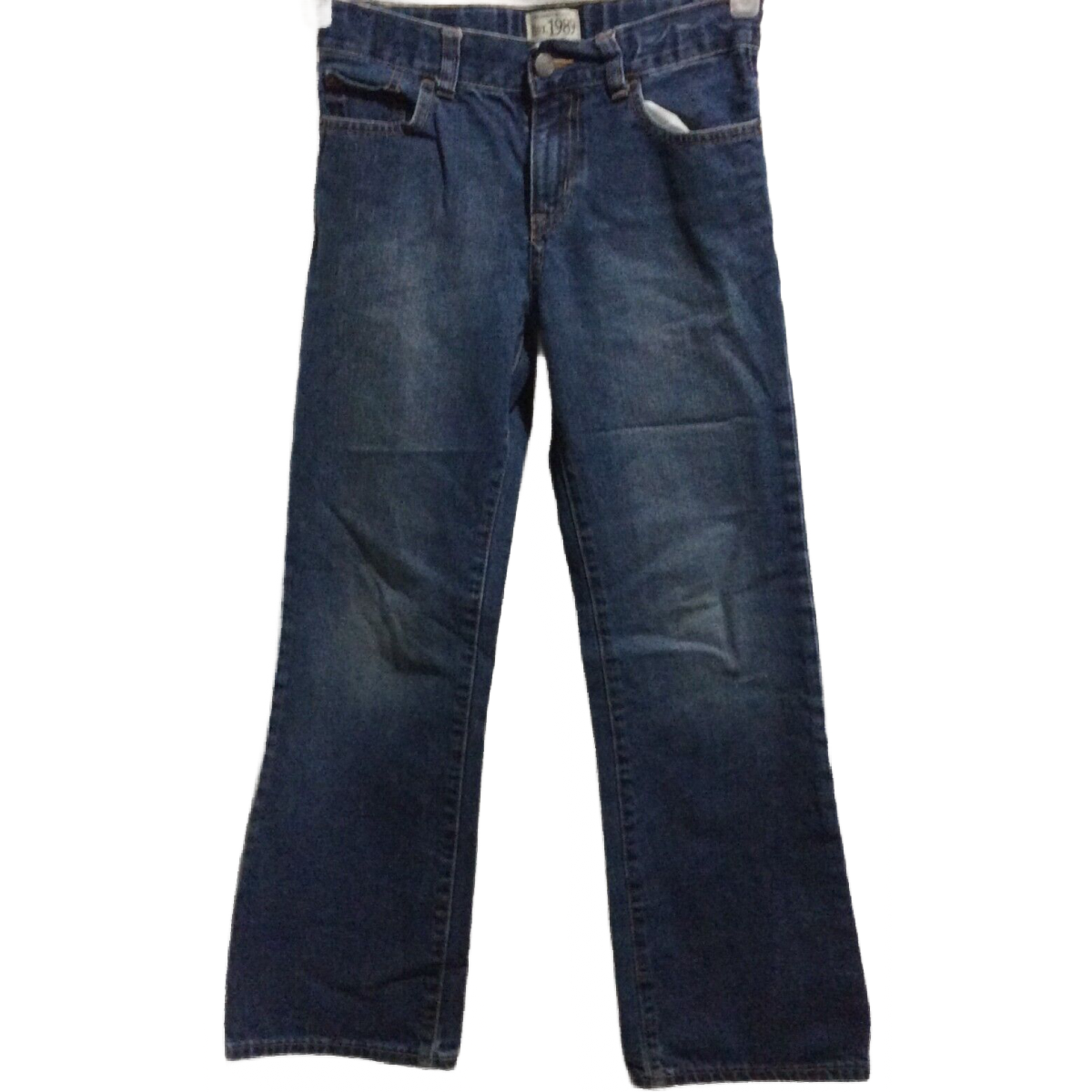 The Children's Place Boys Boot Cut Blue Denim Jeans Size 10 Adjustable Waist