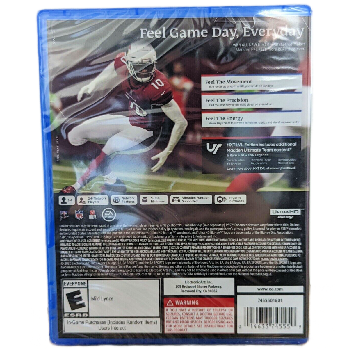 Madden NFL 21 NEXT LEVEL Edition PS5 Sony Playstation 5 NEW Sealed Football Game