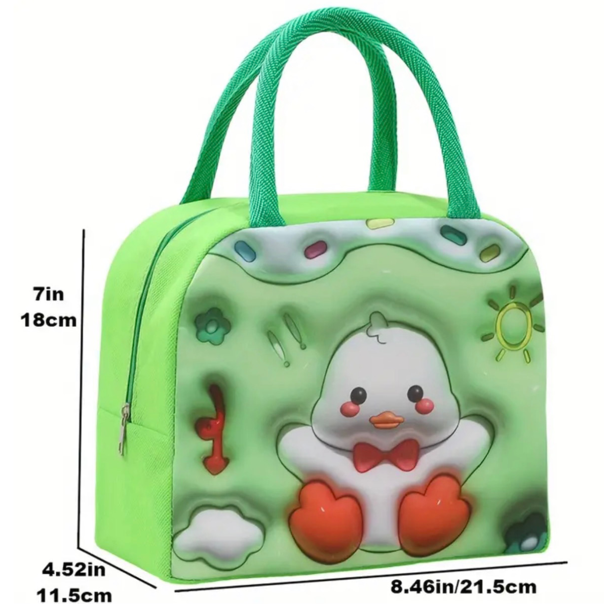 Insulated Lunch Bag 3D Animal Cartoon For School, Work, Travel, Picnic NEW