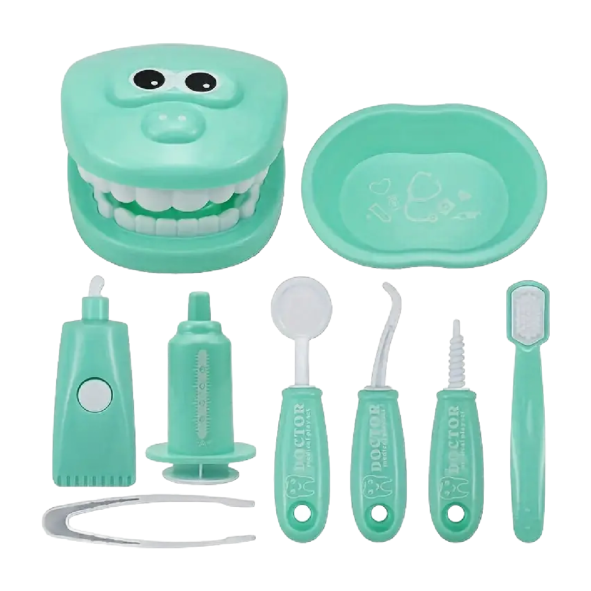 Kids Oral Dentistry Dentist Doctor Nurse Pretend Role Play Imagination 9pc NEW Set