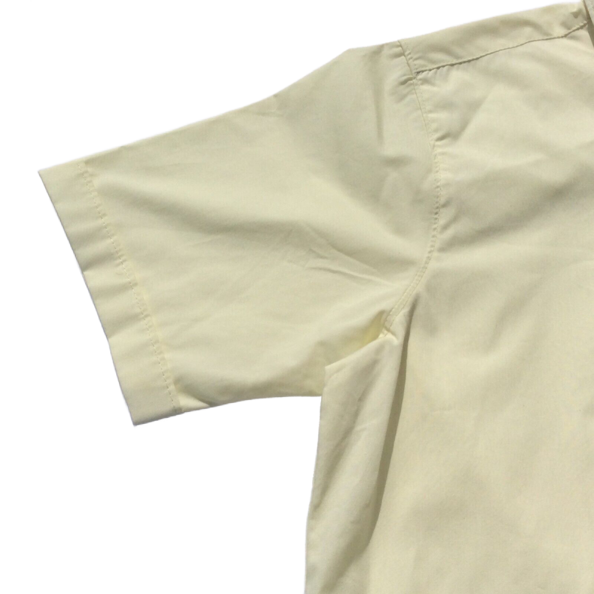 Smith American Dress Shirt Size 14 Button Up Short Sleeve Chest Pocket Yellow