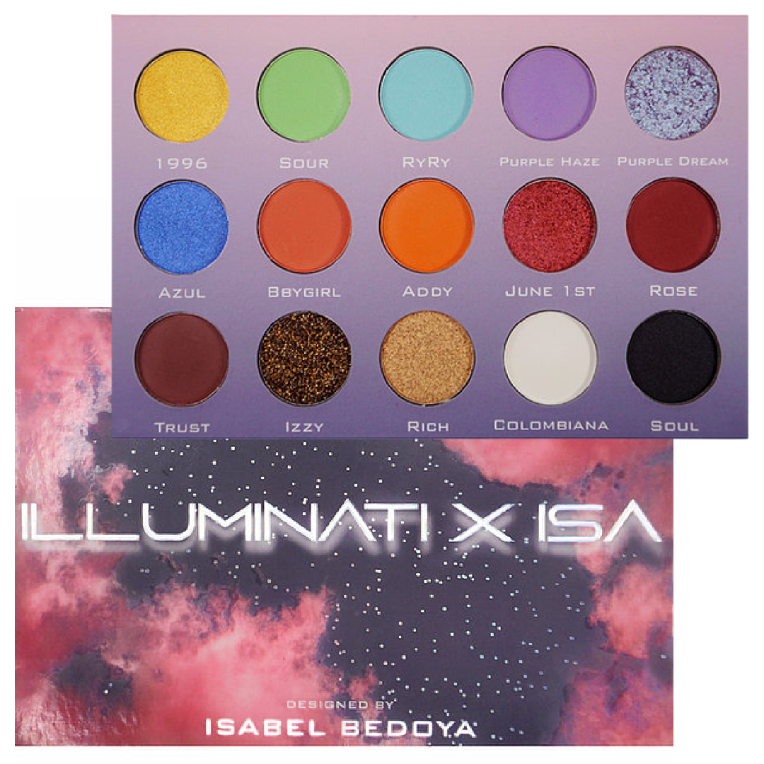 Isabel Bedoya ILLUMINATI x ISA Matte Glitter Holographic Eyeshadow Palette NEW