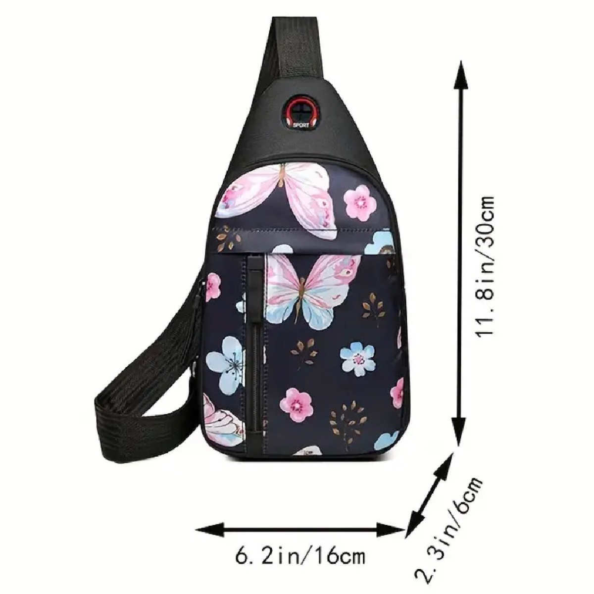 Mini Backpack Crossbody Chest Bag Nylon Sport Travel Casual Diagonal Unisex New