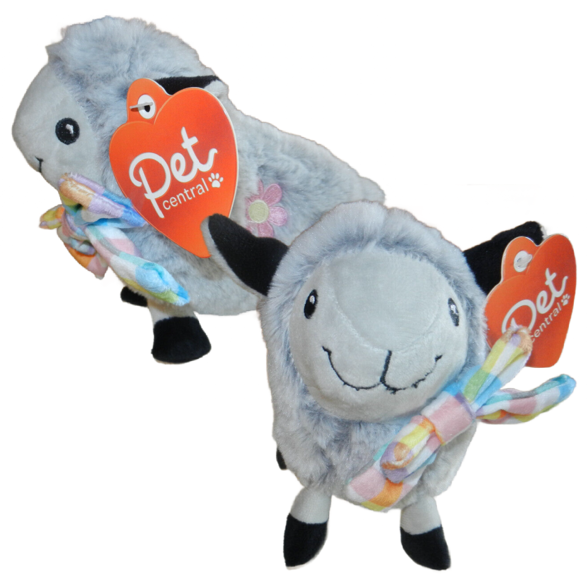 Pet Central Squeaky Happy Plush Stuffed Lamb Dog Toy Easter Soft NEW Lots