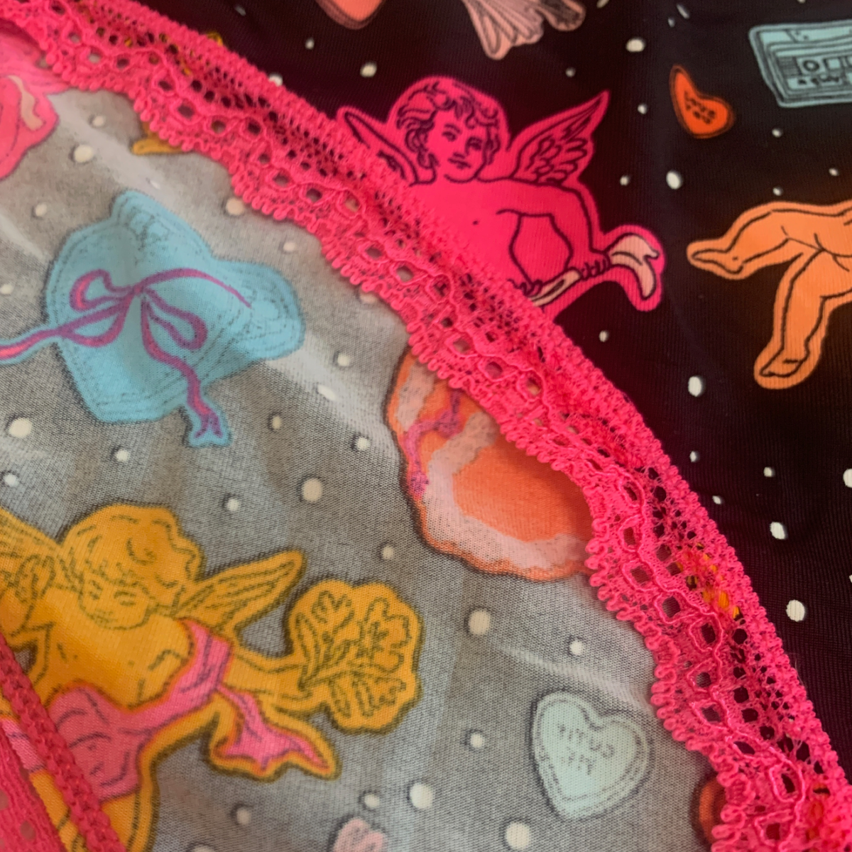 2x Splendies Valentina Cupid Bikini Panties 4X Lace Lingerie New Underwear Lot