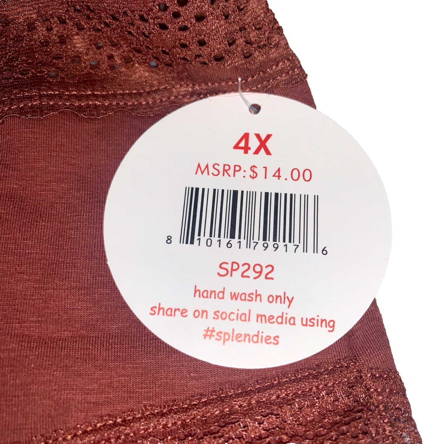 Splendies Bikini Panties Size 4x Beach Seashells Lot of 2 New Pairs of Underwear