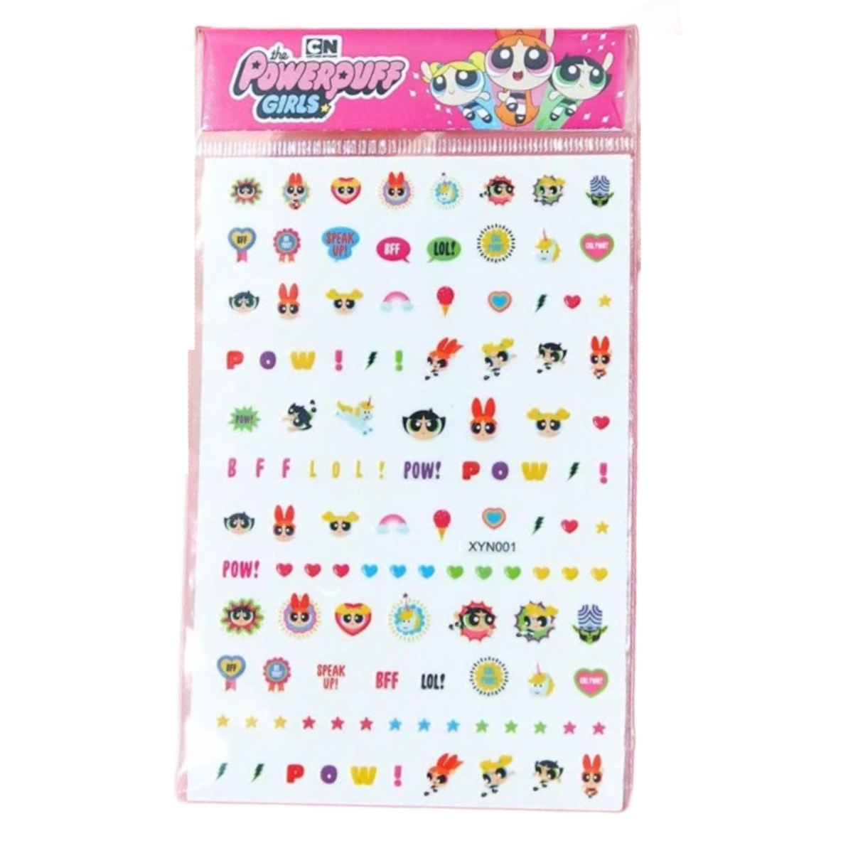 Powerpuff Girls Reusable Press-On Nails & Nail Stickers 2 New Lot Cartoon Sets