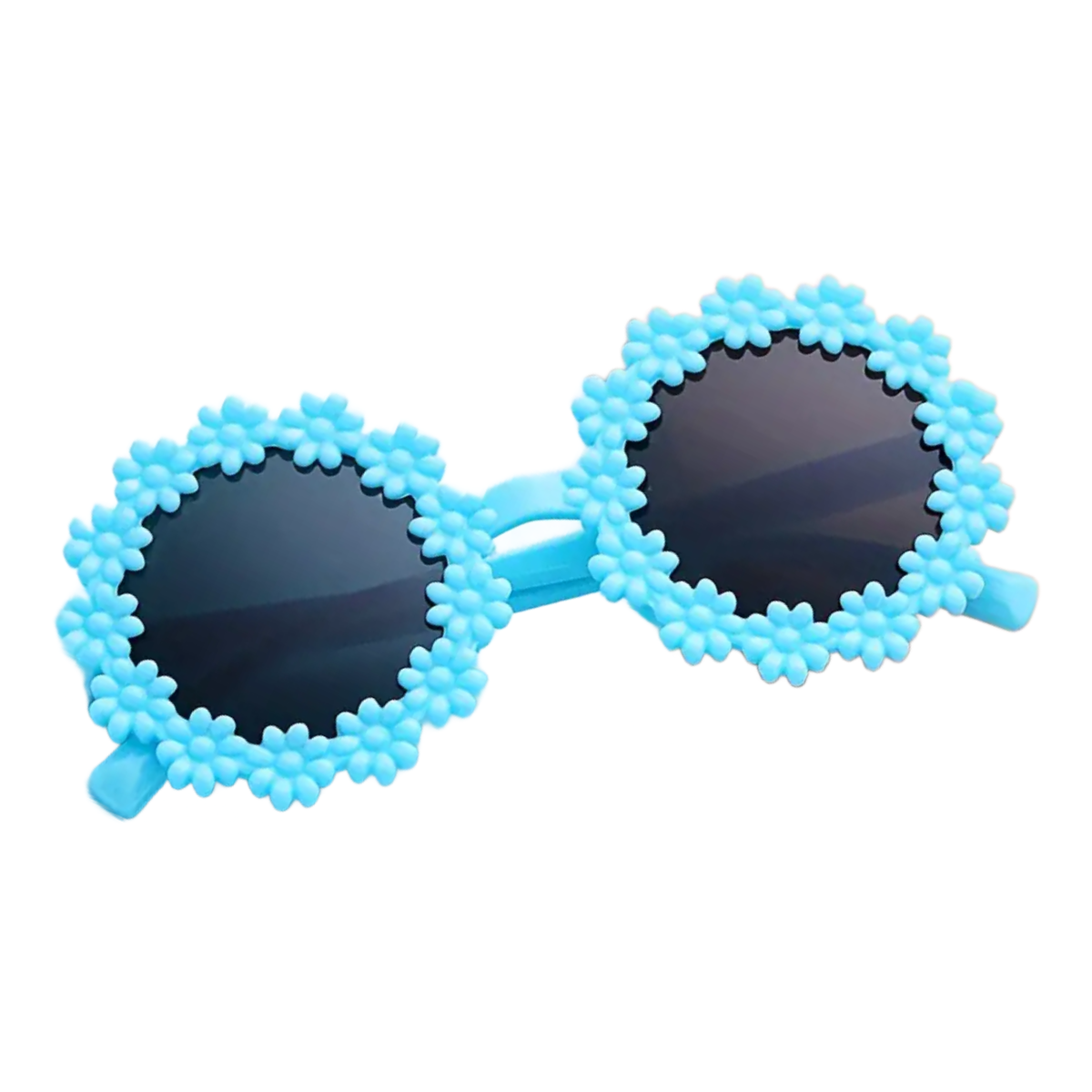 Round Floral Sunglasses Trendy Cute Toddler Kid Summer Tinted Shade Glasses New