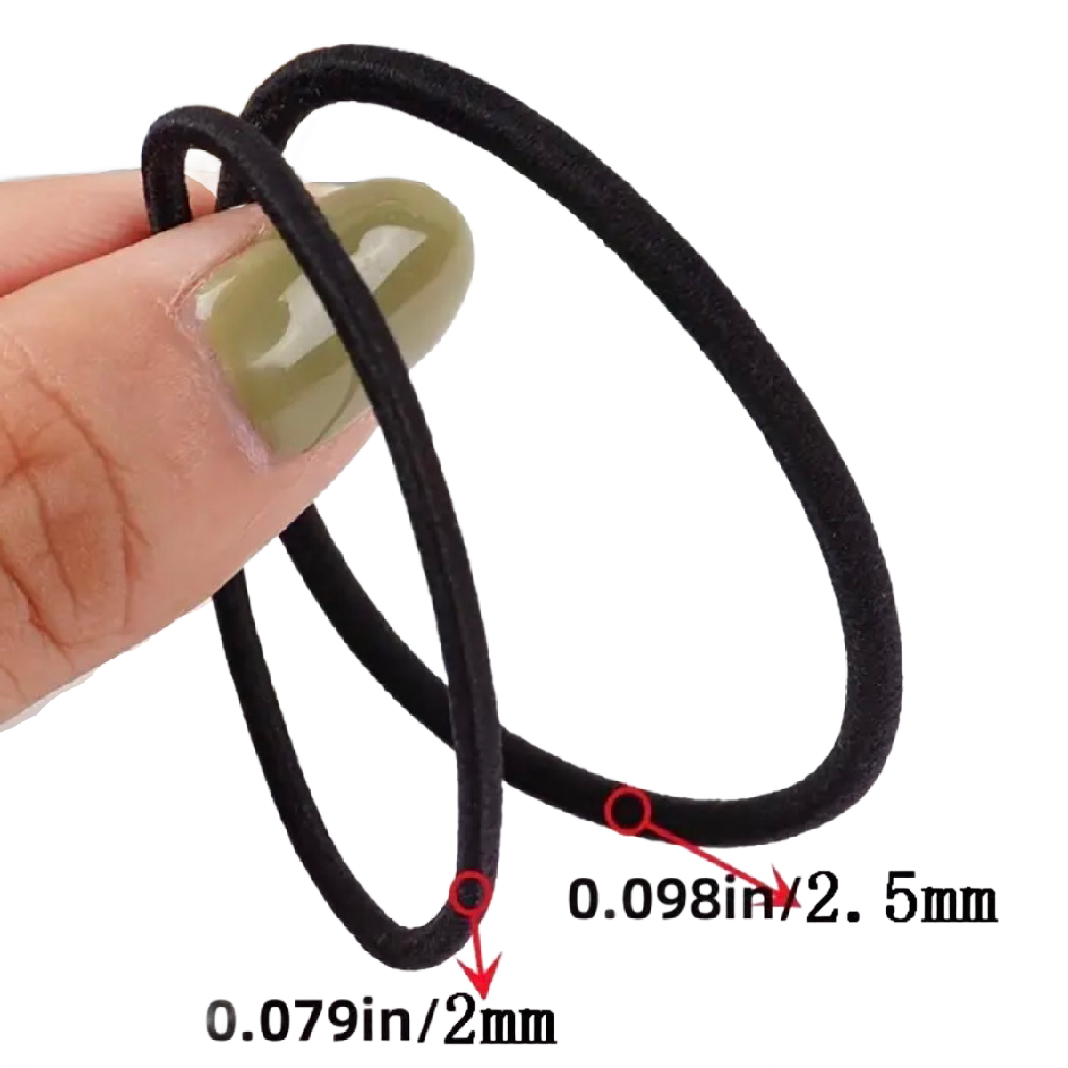 100 Pcs Minimalist Hair Set Soft High Elastic Hair Rings Ties Casual Versatile