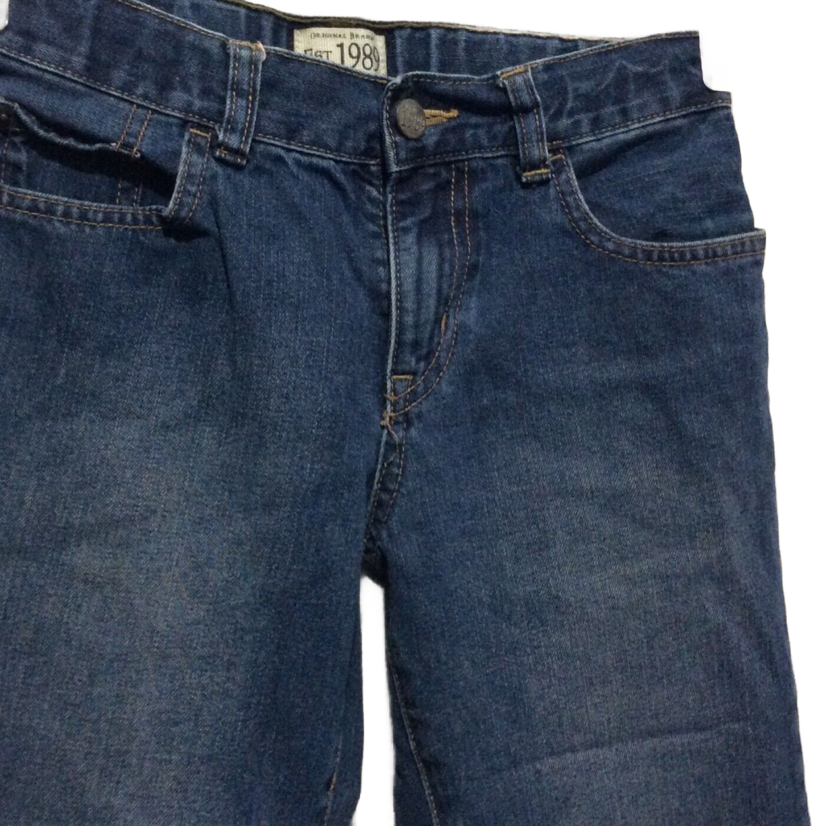 Kids Gap 1969 Denim Jeans Loose Boys Size 10 Slim Fit Adjustable Waist Pants