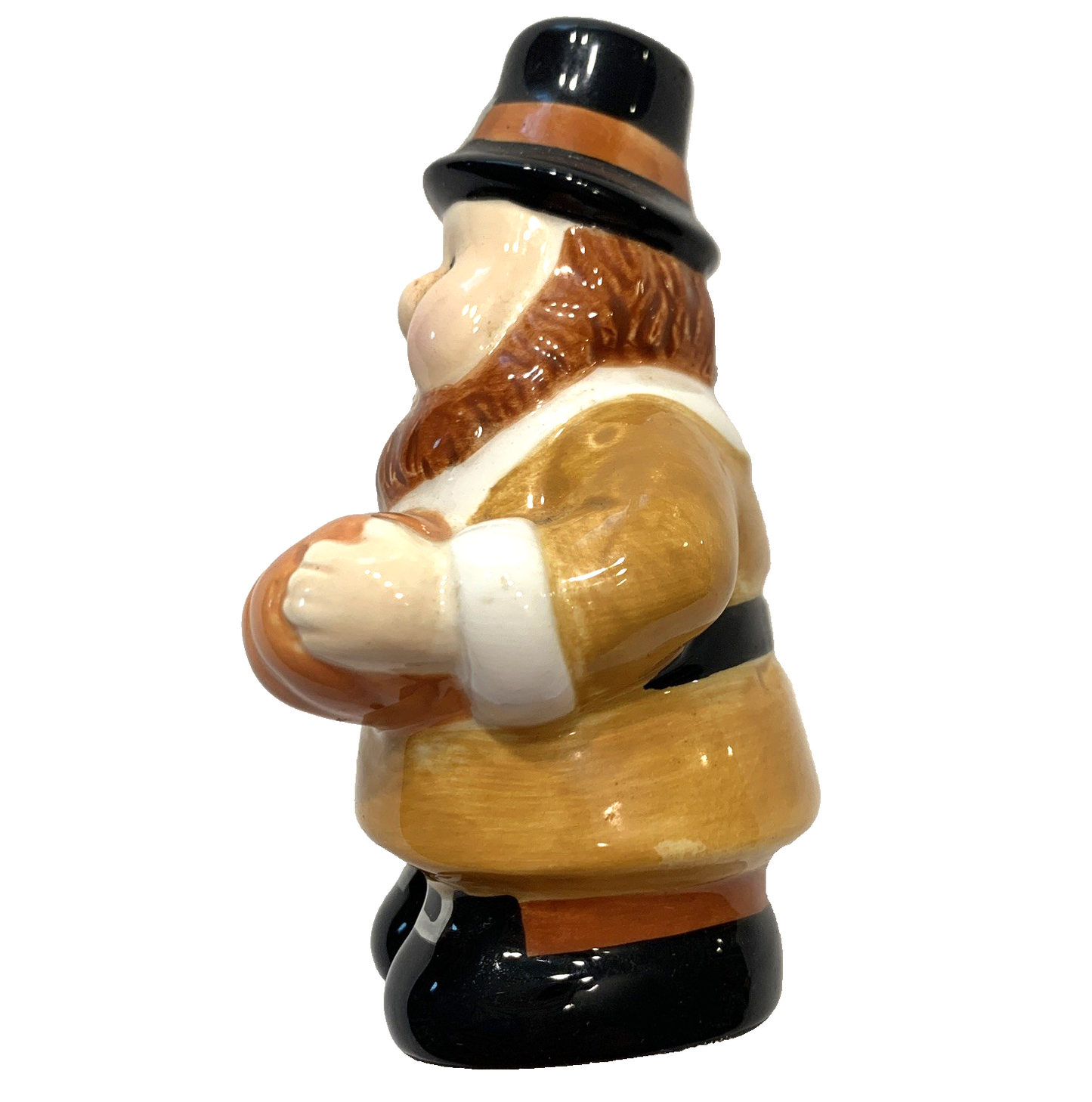 Hand-painted Ceramic Pilgrims Thanksgiving Salt & Pepper Shakers