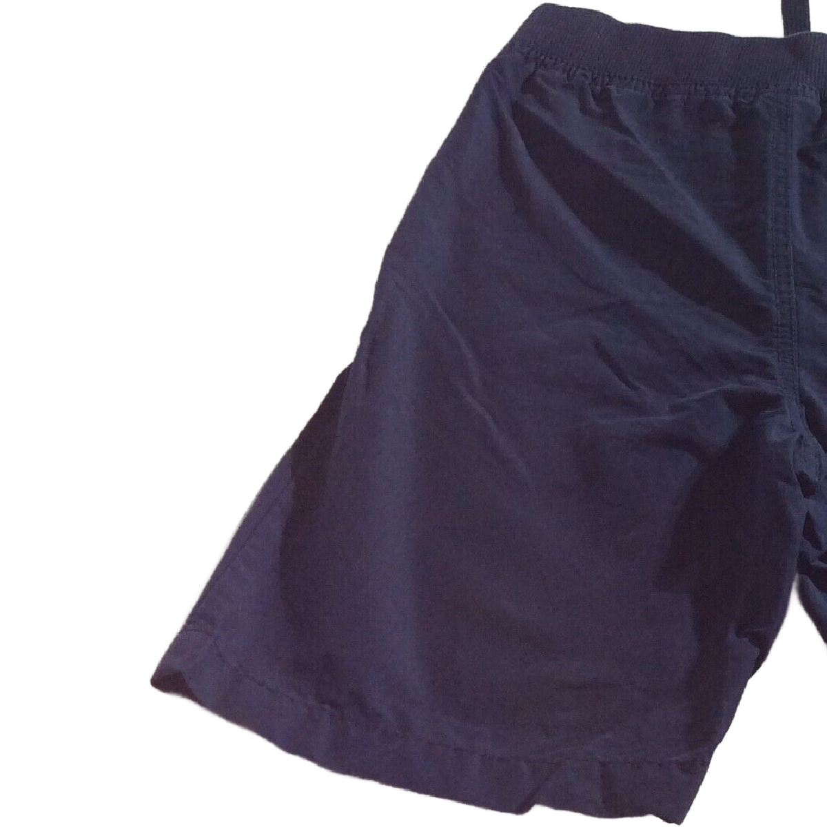 Lot of 2 Faded Glory Shorts Boys Size 6/7 Small Camo & Navy Blue Elastic Waist