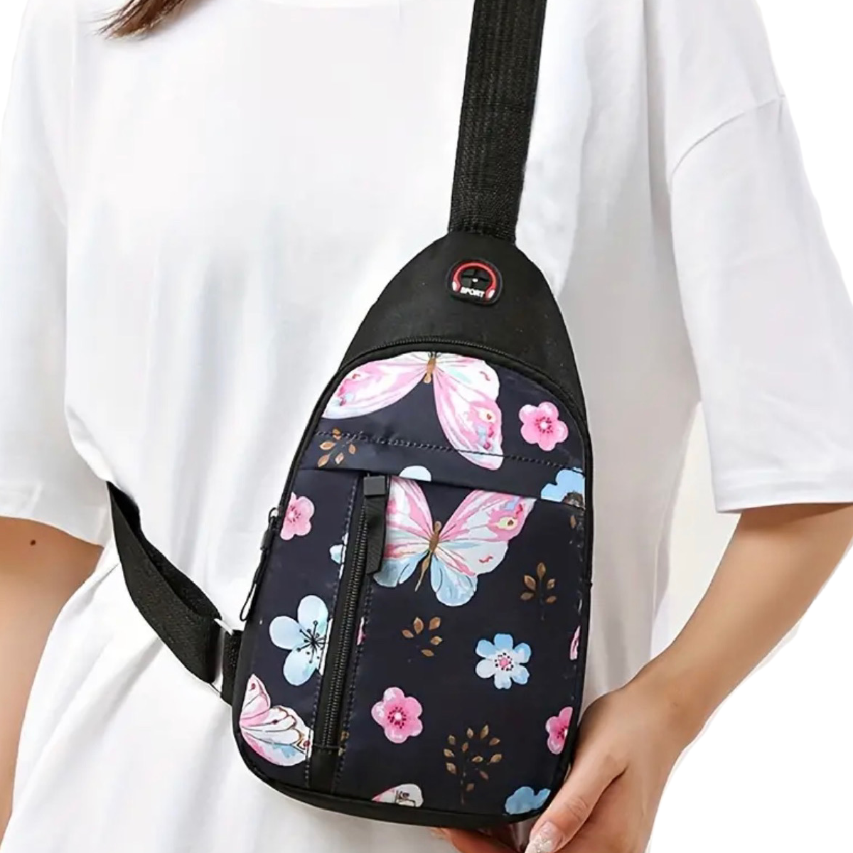 Mini Backpack Crossbody Chest Bag Nylon Sport Travel Casual Diagonal Unisex New