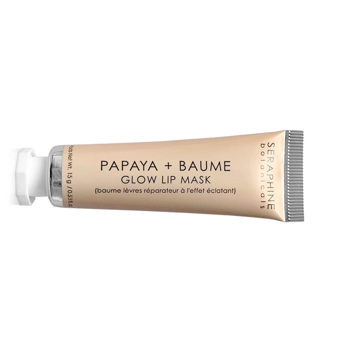 Lot of 2 Seraphine Botanicals Glow Lip Mask PAPAYA + BAUME 15g/.53oz NEW