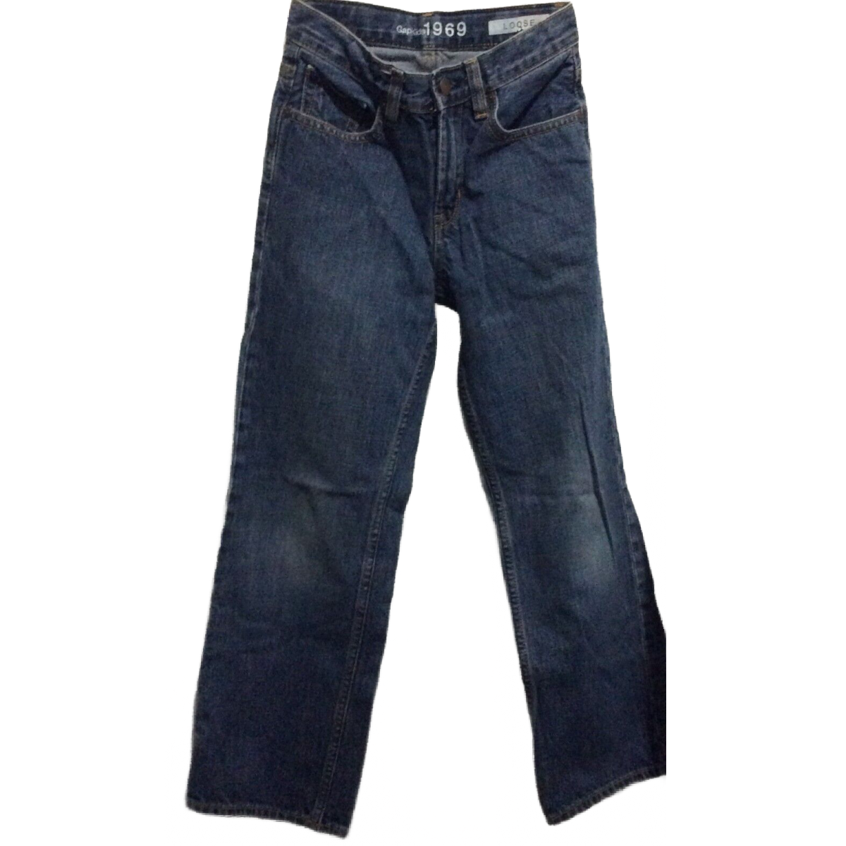 Kids Gap 1969 Denim Jeans Loose Boys Size 10 Slim Fit Adjustable Waist Pants