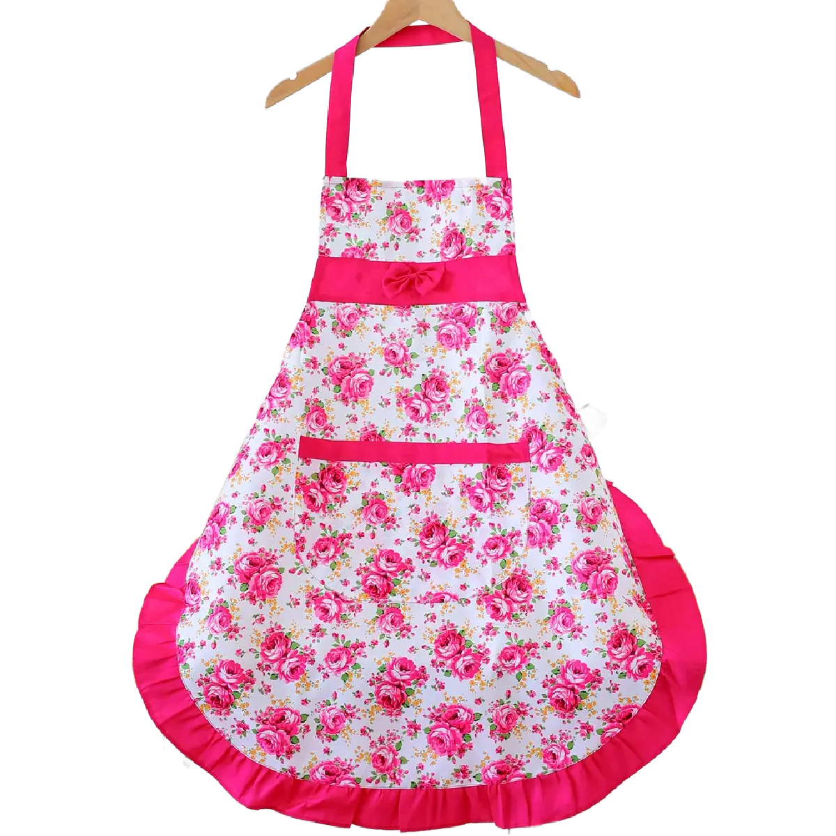 Floral Apron Kitchen Adjustable Pocket BBQ Baking Crafting Gardening NEW