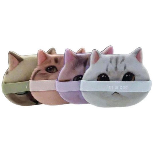 4pc Cat Head Soft Cushion Makeup Powder Puff Dry/Wet Dual-Use New Lot