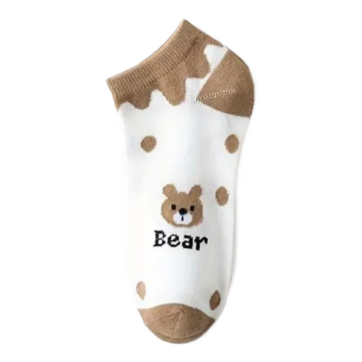 5 Pairs of Cartoon Bear Low Cut Ankle Socks Breathable Stockings Hosiery New