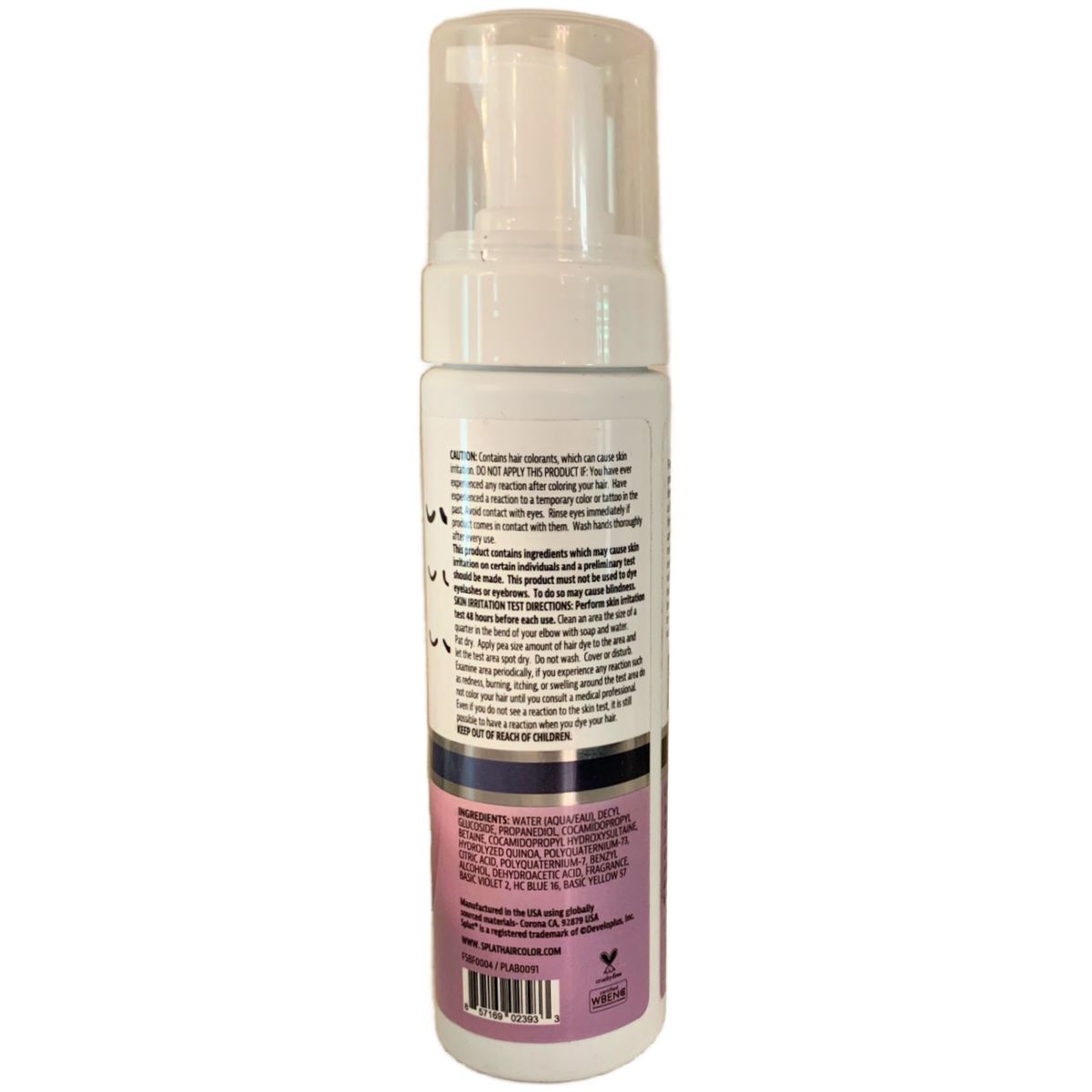 Splat Brilliant Conditioning Semi-Permanent Toning Foam In Titanium New