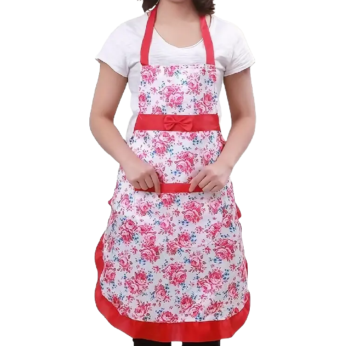 Floral Apron Kitchen Adjustable Pocket BBQ Baking Crafting Gardening NEW