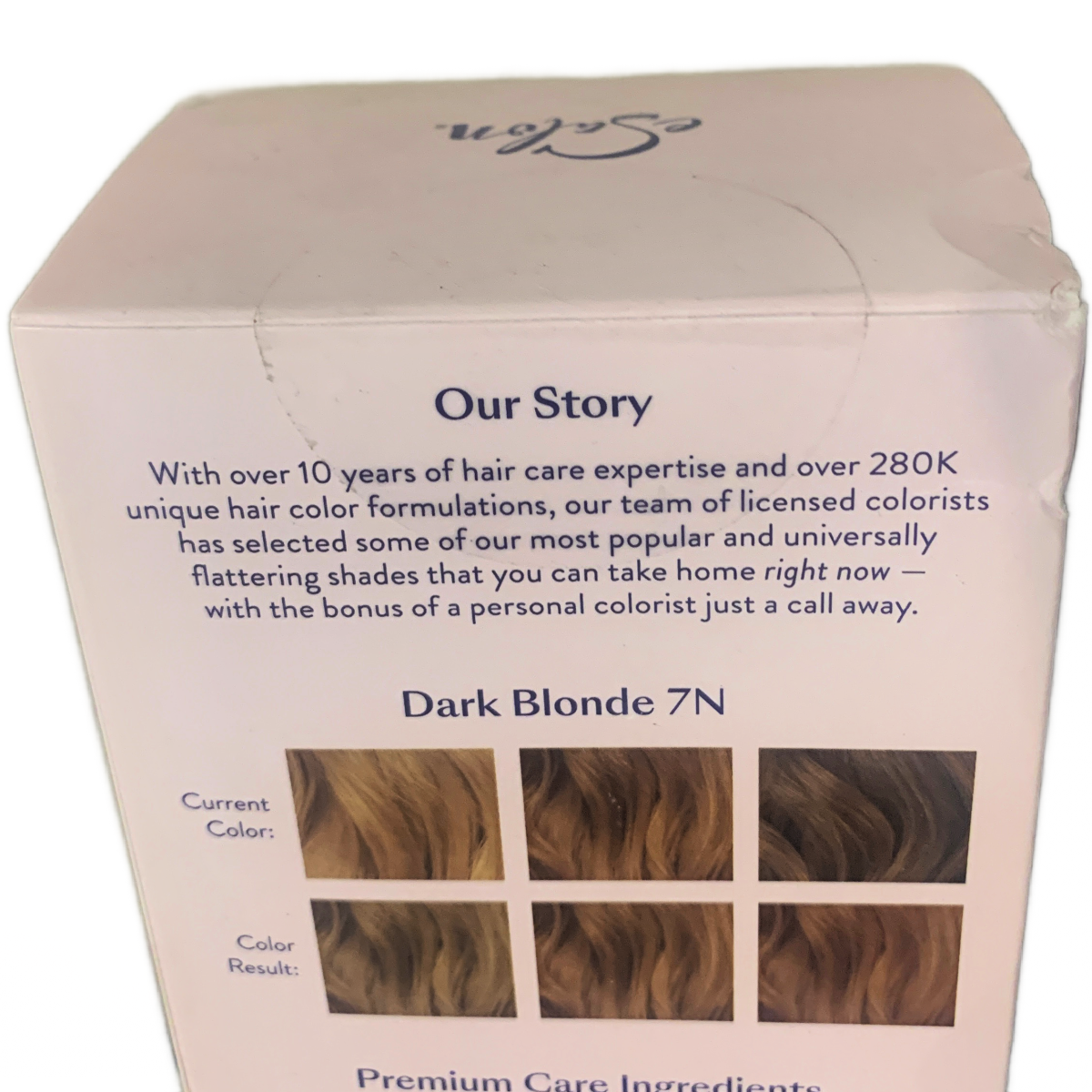 eSalon Permanent Hair Color Dye Complete Kit 7N Dark Blonde Gray Coverage New