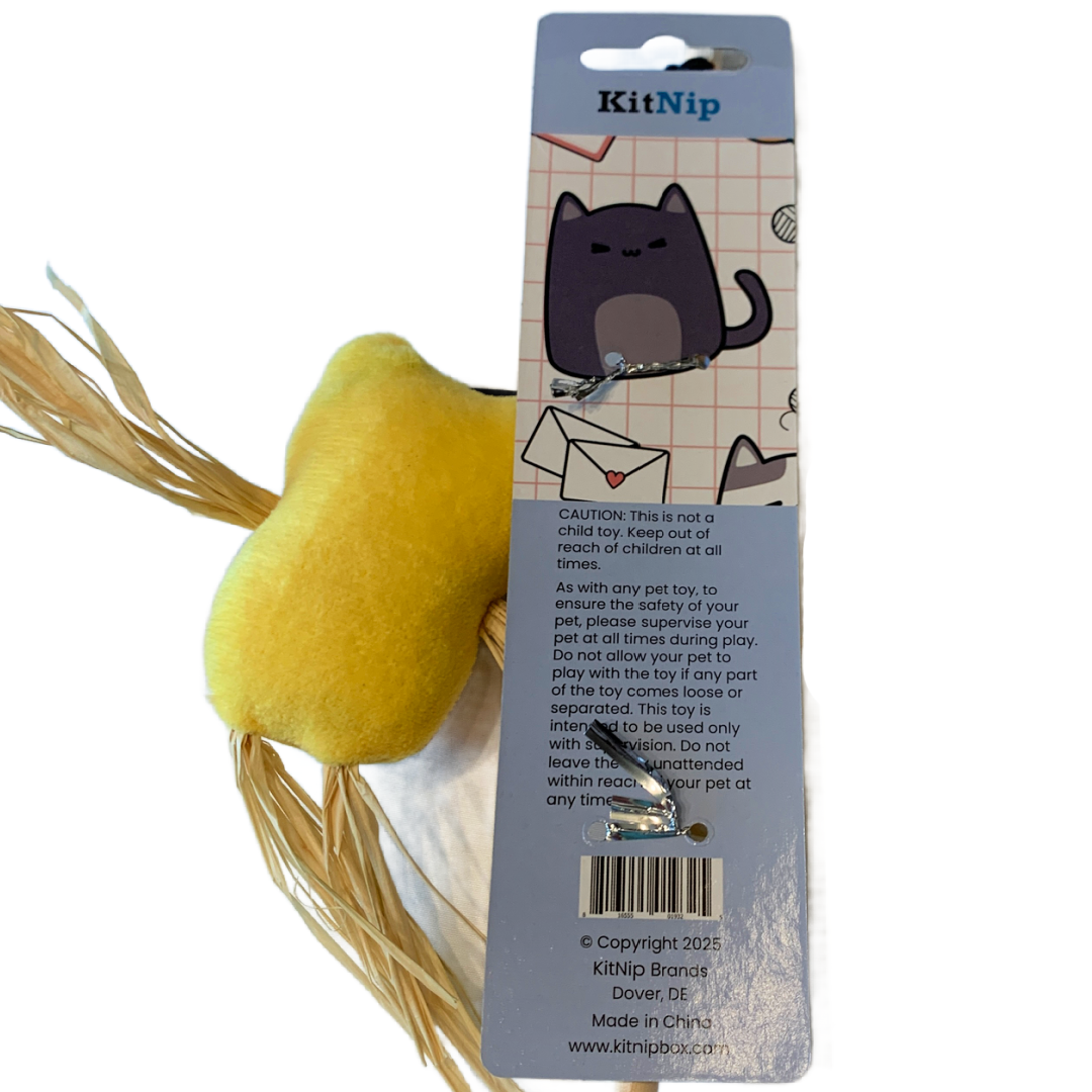 KitNip Kitty Cat Interactive Wand Catnip Filled Plush Bell Ring New Lot of 3 Toy