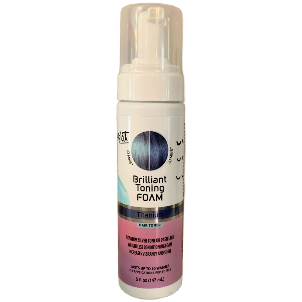 Splat Brilliant Conditioning Semi-Permanent Toning Foam In Titanium New