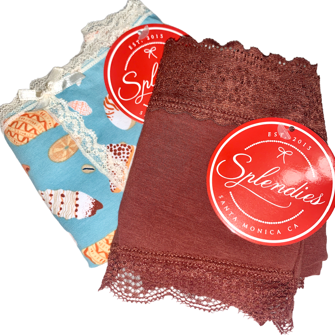 Splendies Bikini Panties Size 4x Beach Seashells Lot of 2 New Pairs of Underwear