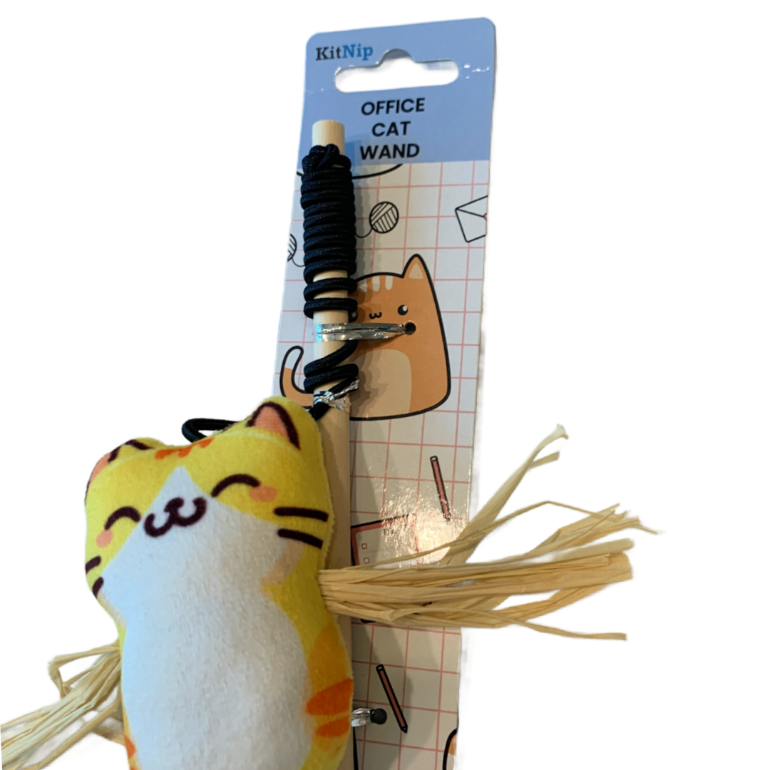 KitNip Kitty Cat Interactive Wand Catnip Filled Plush Bell Ring New Lot of 3 Toy