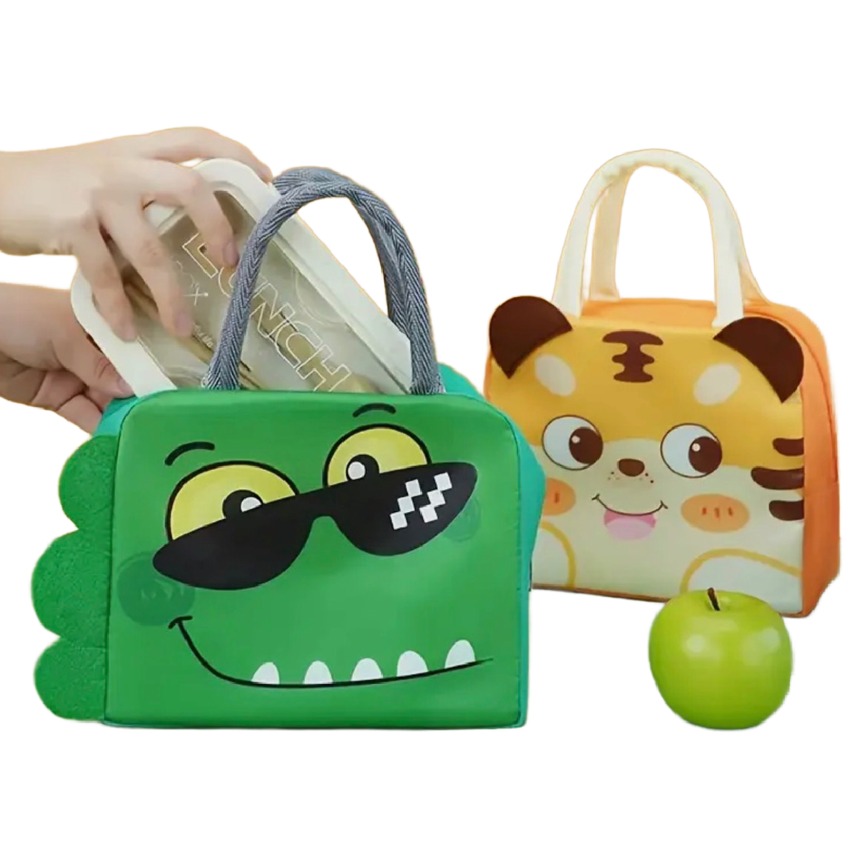 Insulated Lunch Box Bag Cartoon Animal For Kids School, Work, Travel, Picnic NEW