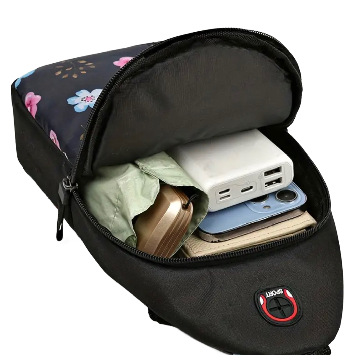 Mini Backpack Crossbody Chest Bag Nylon Sport Travel Casual Diagonal Unisex New
